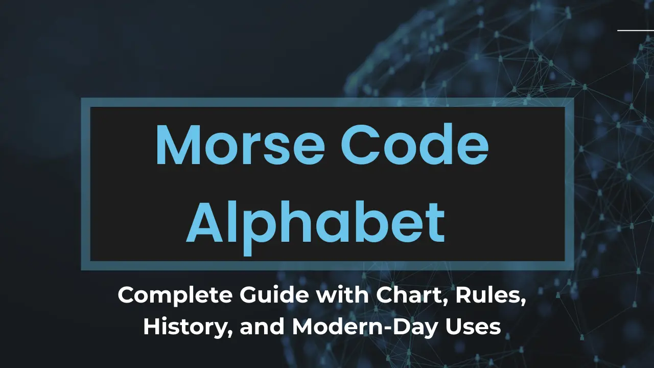 Morse Code Alphabet